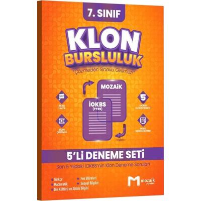 Mozaik Yayınları 7. Sınıf Klon Bursluluk 5 Deneme Seti