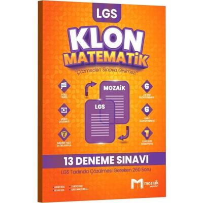 Mozaik Yayınları LGS 8. Sınıf  Matematik Klon 13 Deneme