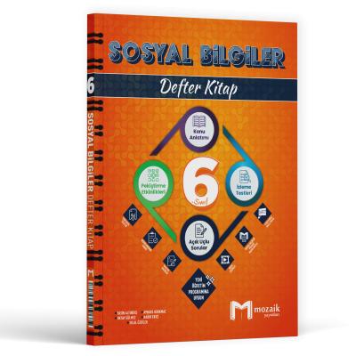 Mozaik Yayınları 6. Sınıf Sosyal Bilgiler Defter Kitap