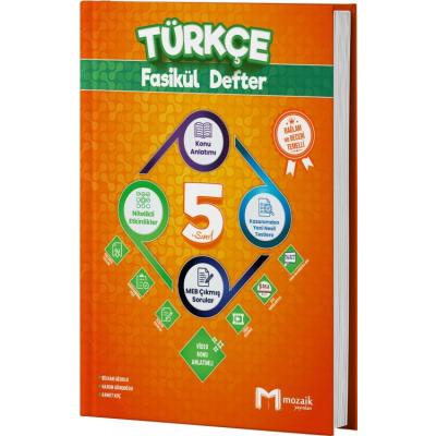 Mozaik Yayınları 5. Sınıf Türkçe Fasikül Defter