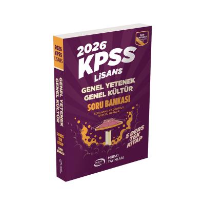 Murat Yayınları 2026 KPSS Lisans Genel Yetenek Genel Kültür Soru Bankası 5 Ders Tek Kitap Çözümlü