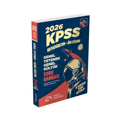 Murat Yayınları 2026 KPSS Lise Ortaöğretim Ön Lisans Soru Bankası 5 Ders Tek Kitap Çözümlü