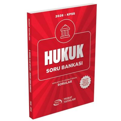 Murat Yayınları 2026 KPSS A Grubu Hukuk Soru Bankası Çözümlü 