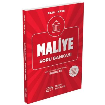 Murat Yayınları 2026 KPSS A Grubu Maliye Soru Bankası Çözümlü 