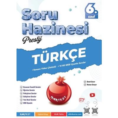 Nartest Yayınları 6. Sınıf Türkçe Prestij Soru Hazinesi