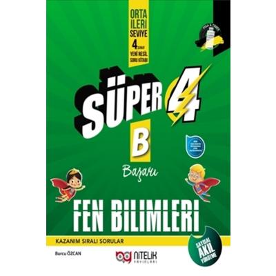 Nitelik Yayınları 4. Sınıf Fen Bilimleri Yeni Nesil Süper Soru Kitabı