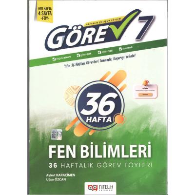 Nitelik Yayınları 7. Sınıf Fen Bilimleri Görev Yeni Nesil Çalışma Föyleri