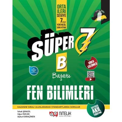 Nitelik Yayınları 7. Sınıf Fen Bilimleri Süper B Soru Kitabı