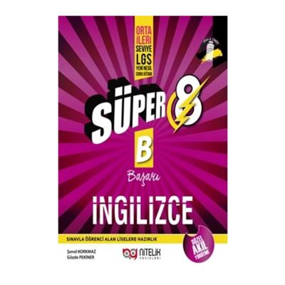 Nitelik Yayınları Lgs 8. Sınıf İngilizce Süper Yeni Nesil Soru Kitabı