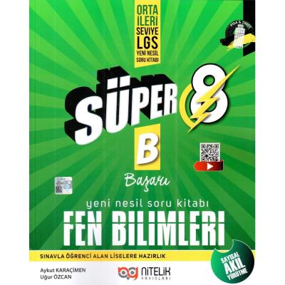 Nitelik Yayınları Lgs 8. Sınıf Süper B Fen Bilimleri Soru Kitabı