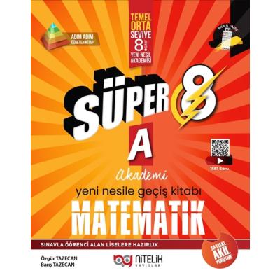 Nitelik Yayınları Lgs Süper 8. Sınıf Matematik A Yeni Nesile Geçiş Kitabı
