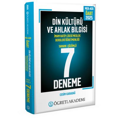 Öğreti Akademi 2025 MEB AGS ÖABT Din Kültürü ve Ahlak Bilgisi Tamamı Çözümlü 7 Deneme
