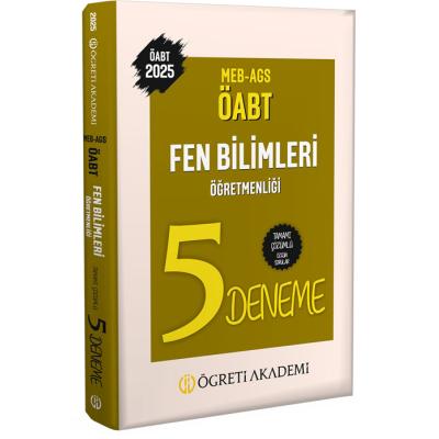 Öğreti Akademi 2025 MEB AGS ÖABT Fen Bilimleri Öğretmenliği Tamamı Çözümlü 5 Deneme