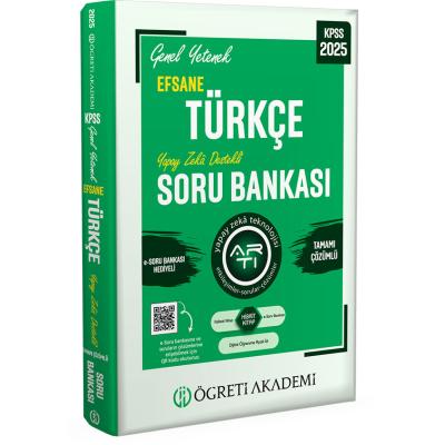 Öğreti Akademi 2025 KPSS Genel Yetenek Efsane Türkçe Tamamı Çözümlü Soru Bankası