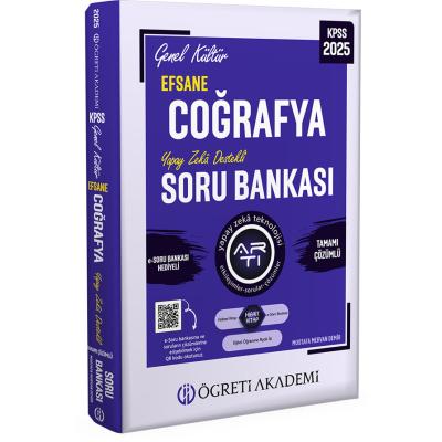 Öğreti Akademi 2025 KPSS Genel Kültür Efsane Coğrafya Tamamı Çözümlü Soru Bankası