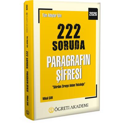 Öğreti Akademi 2026 Tüm Adaylar İçin 222 Soruda Paragrafın Şifresi