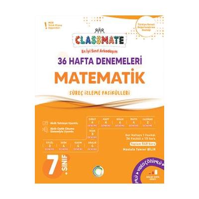 Okyanus Yayınları 7. Sınıf Classmate Matematik 36 Hafta Denemeleri 