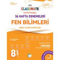 Okyanus Yayınları LGS 8. Sınıf Classmate 36 Hafta Denemeleri Fen Bilimleri