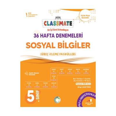Okyanus Yayınları 5. Sınıf Classmate Sosyal Bilgiler 36 Hafta Denemeleri 