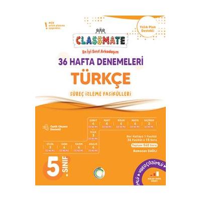 Okyanus Yayınları 5. Sınıf Classmate Türkçe 36 Hafta Denemeleri 
