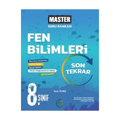 Okyanus Yayınları LGS 8. Sınıf Master Son Tekrar Fen Bilimleri Soru Bankası
