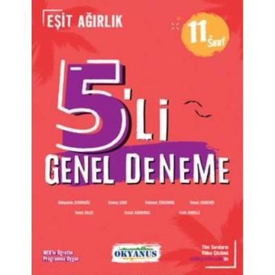 Okyanus Yayınları 11. Sınıf 5Li Eşit Ağırlık Deneme