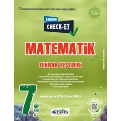 Okyanus Yayınları 7. Sınıf Kendini Check  Et Matematik Tekrar Testleri
