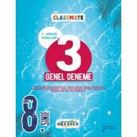 Okyanus Yayınları Lgs 8. Sınıf Classmate 1. Dönem 3 Genel Deneme