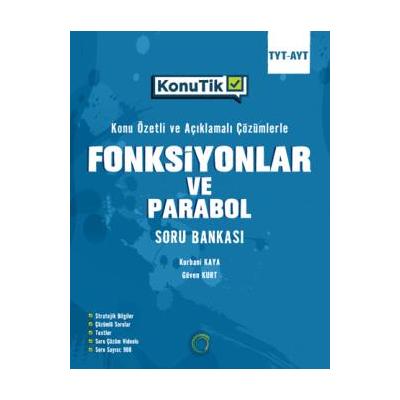 Okyanus Yayınları Tyt  Ayt Konutik Fonksiyonlar Ve Parabol Soru Bankası