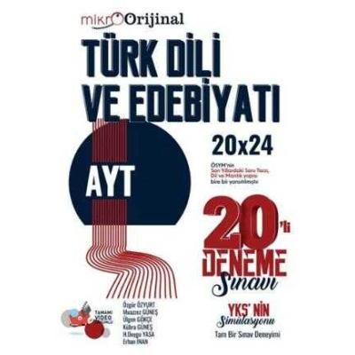 Orijinal Mikro AYT Türk Dili ve Edebiyatı 20  Deneme Sınavı