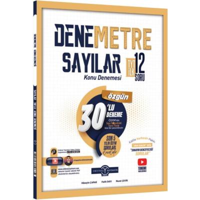 Orijinal Yayınları TYT Sayılar DENEMETRE 30  Konu Denemesi