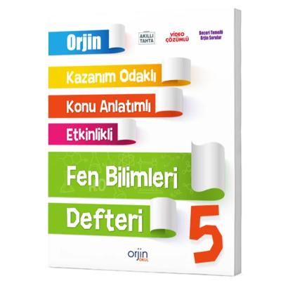 Orjin Okul 5. Sınıf 2025 Fen Bilimleri Akıllı Defter