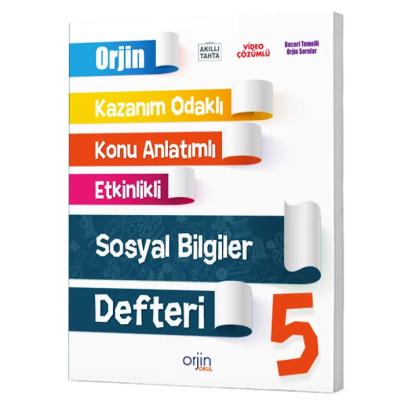 Orjin Okul 5. Sınıf 2025 Sosyal Bilgiler Akıllı Defter