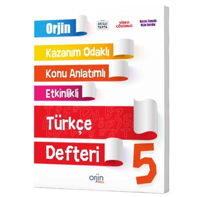Orjin Okul 5. Sınıf  Türkçe Akıllı Defter