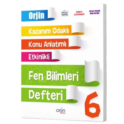 Orjin Okul 6. Sınıf Fen Bilimleri Akıllı Defter