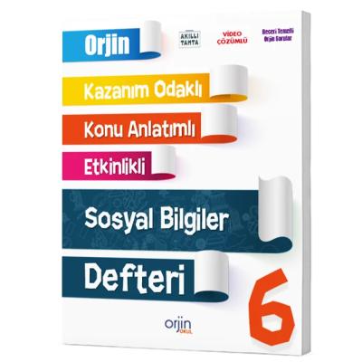 Orjin Okul 6. Sınıf Sosyal Bilgiler Akıllı Defter