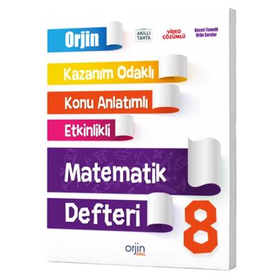 Orjin Okul LGS 8. Sınıf Matematik Akıllı Defter