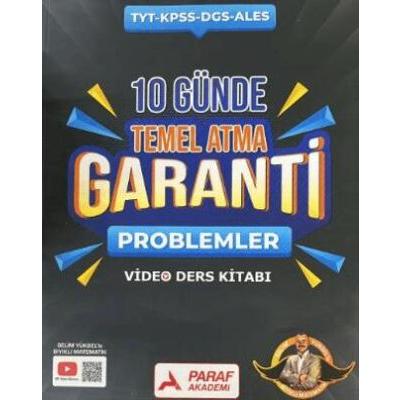 Paraf Akademi Yayınları 10 Günde Temel Atma Garanti Problemler