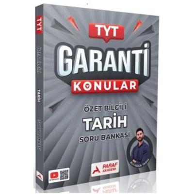 Paraf Akademi TYT Tarih Garanti Konular Özel Bilgili Soru Bankası