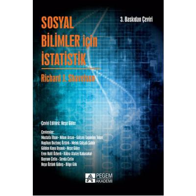Pegem Akademi Sosyal Bilimler İçin İstatistik  Richard J. Shavelson