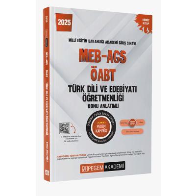 Pegem Yayınları 2025 MEB-AGS-ÖABT Türk Dili ve Edebiyatı Öğretmenliği Konu Anlatımlı