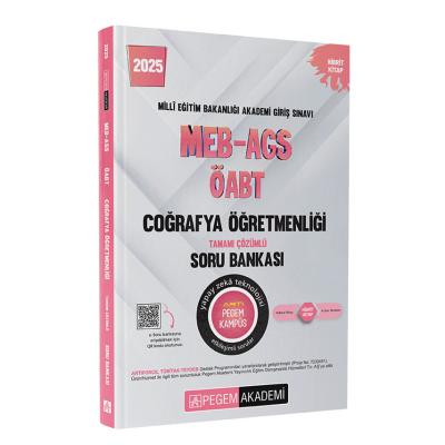 Pegem Yayınları 2025 MEB-AGS-ÖABT Coğrafya Öğretmenliği Tamamı Çözümlü Soru Bankası