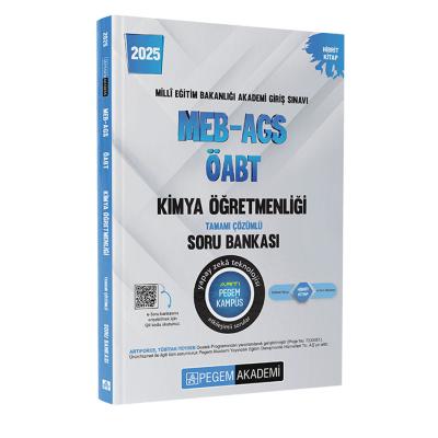 Pegem Yayınları 2025 MEB-AGS-ÖABT Kimya Öğretmenliği Tamamı Çözümlü Soru Bankası