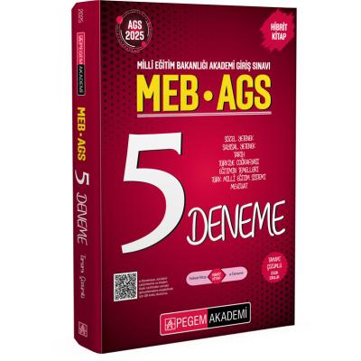 Pegem Yayınları 2025 MEB-AGS Tamamı Çözümlü 5 Deneme