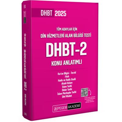 Pegem Yayınları 2025 Din Hizmetleri Alan Bilgisi Testi DHBT-2 Konu Anlatımlı
