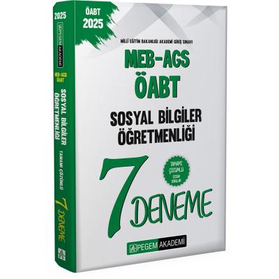 Pegem Yayınları 2025 MEB-AGS-ÖABT Sosyal Bilgiler Öğretmenliği Tamamı Çözümlü 7 Deneme