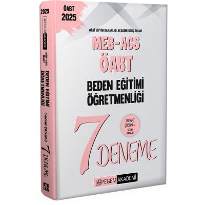 Pegem Yayınları 2025 MEB-AGS-ÖABT Beden Eğitimi Öğretmenliği Tamamı Çözümlü 7 Deneme