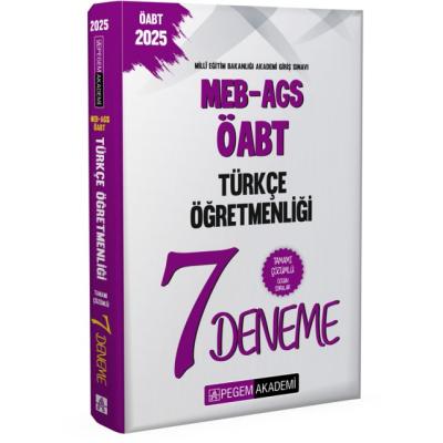 Pegem Yayınları 2025 MEB-AGS-ÖABT Türkçe Öğretmenliği Tamamı Çözümlü 7 Deneme