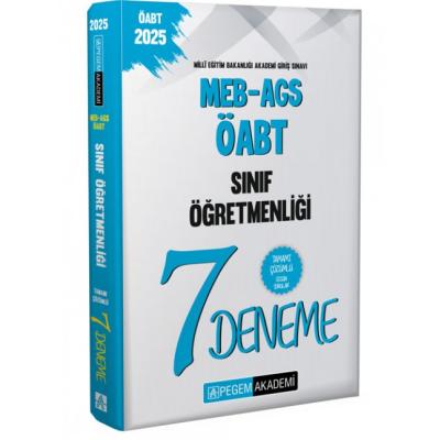 Pegem Yayınları 2025 MEB-AGS-ÖABT Sınıf Öğretmenliği Tamamı Çözümlü 7 Deneme