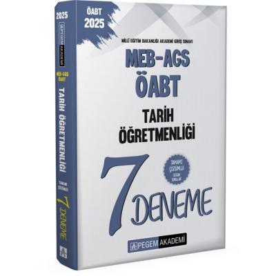 Pegem Yayınları 2025 MEB-AGS-ÖABT Tarih Öğretmenliği Tamamı Çözümlü 7 Deneme